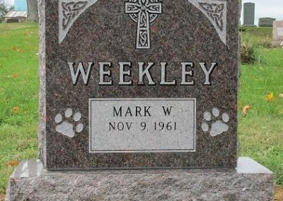 Mark Weekley marker by Mcintire Bradham & Sleek Funeral Home